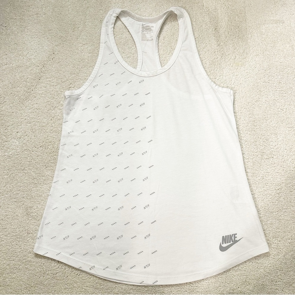 Nike Women's White Tank Top Medium